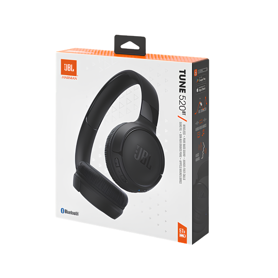 Audífonos Inalámbricos JBL Tune 520BT Bluetooth 5.3 On-Ear con JBL Pure Bass y Hasta 57 Horas de Batería