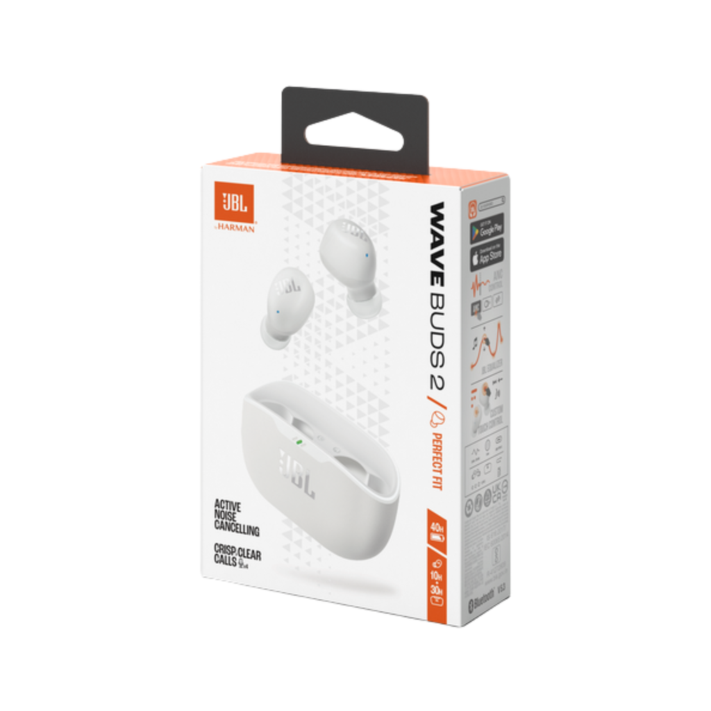 Audífonos Inalámbricos JBL Vibe Buds 2 True Wireless con Cancelación Activa de Ruido Bluetooth 5.3 IP54