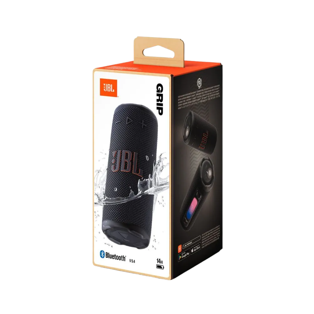 Bocina Bluetooth Portátil JBL Grip con AI Sound Boost, Auracast™, IP68 y Hasta 14 Horas de Batería