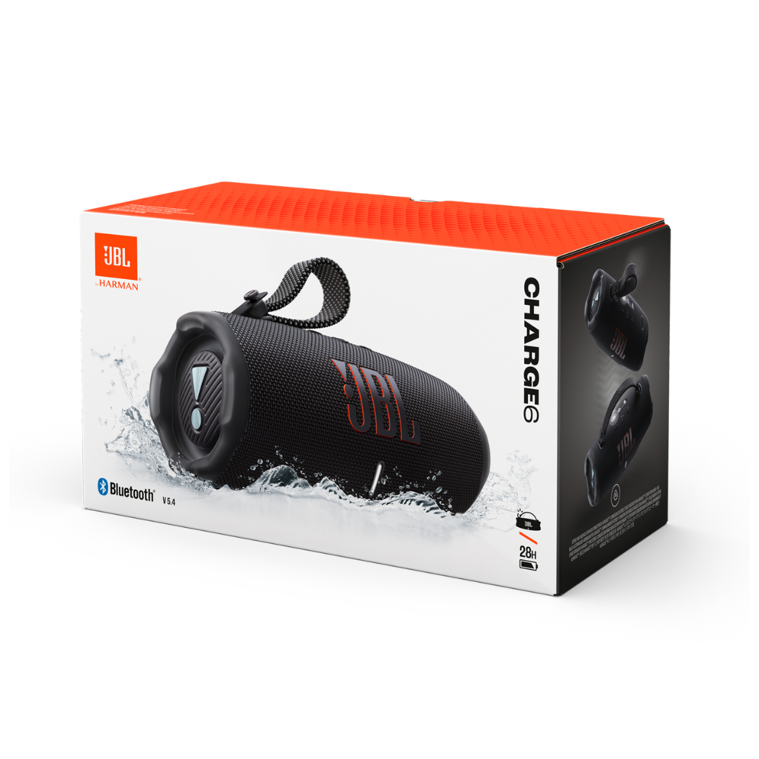 Bocina JBL Charge 6 Bluetooth 5.4 Portátil 45W con AI Sound Boost, IP68 y Hasta 28 Horas