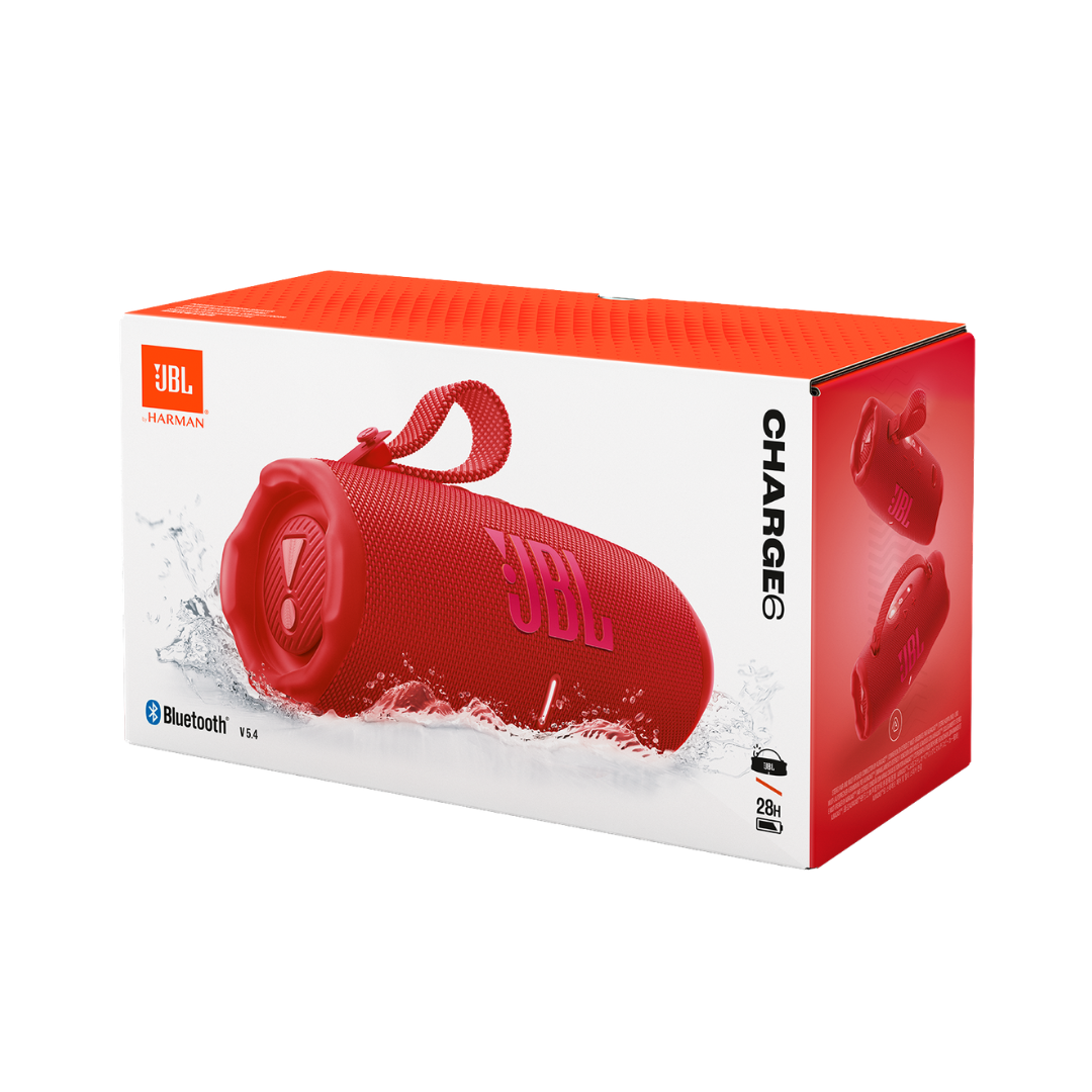 Bocina JBL Charge 6 Bluetooth 5.4 Portátil 45W con AI Sound Boost, IP68 y Hasta 28 Horas