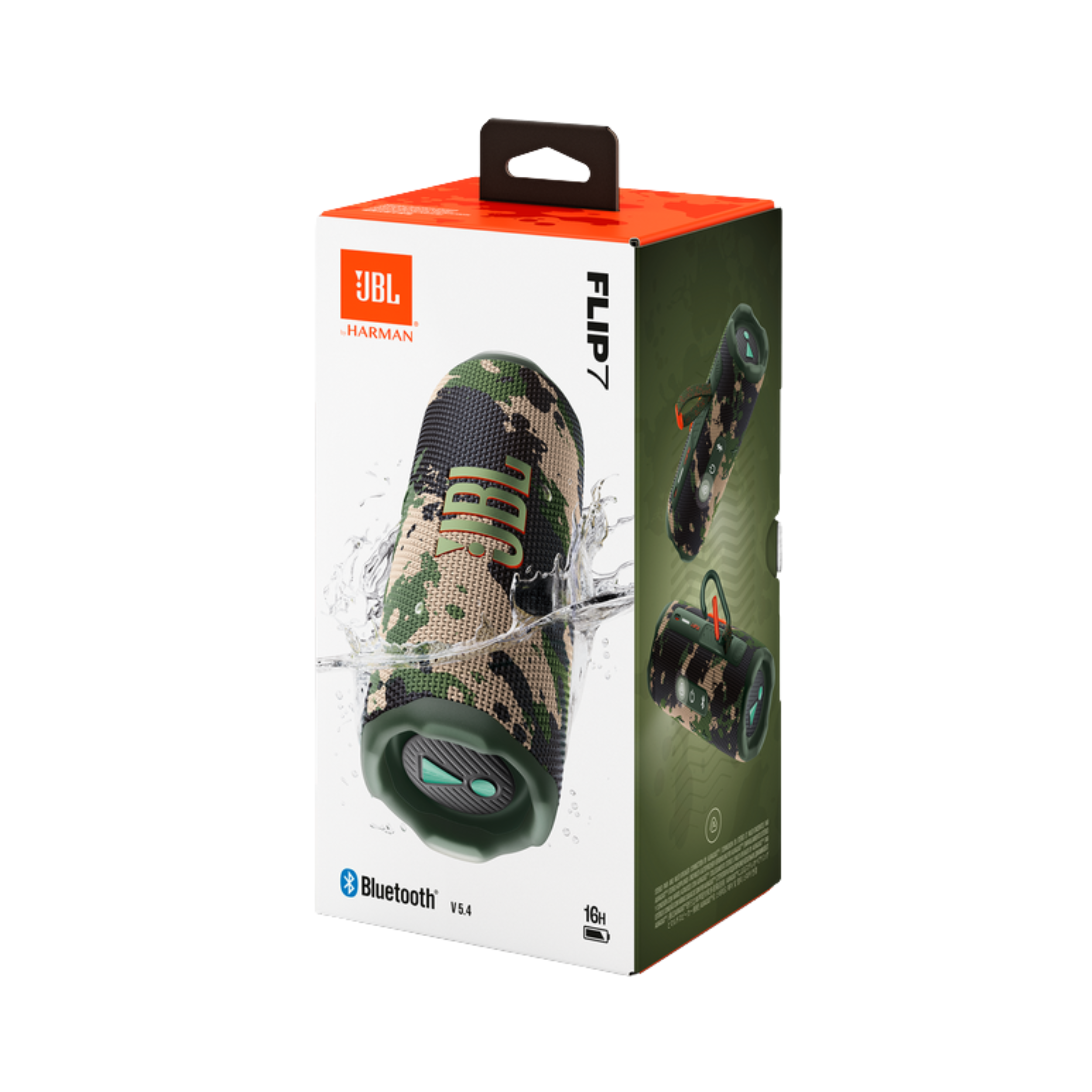 Bocina Portátil Bluetooth JBL Flip 7 Resistente al Agua y Polvo IP68 con Auracast y AI Sound Boost