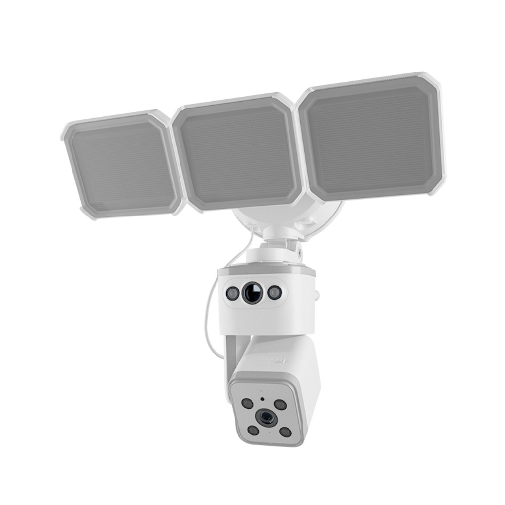 Cámara Inteligente Wi-Fi Nexxt Home Doble Lente PTZ 2K QHD con Reflector para Exterior NHC-FP50DL