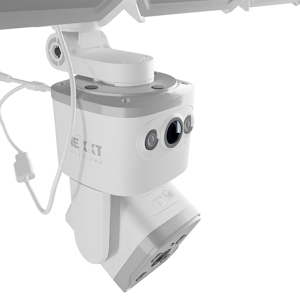 Cámara Inteligente Wi-Fi Nexxt Home Doble Lente PTZ 2K QHD con Reflector para Exterior NHC-FP50DL
