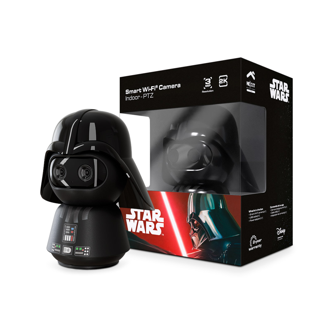 Cámara Inteligente Wi-Fi PTZ Nexxt Home Darth Vader™ Full HD 1080p para Interior con Audio Bidireccional