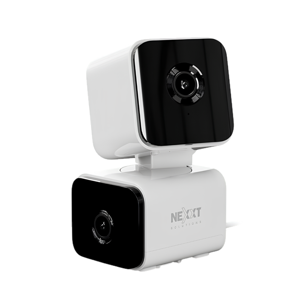 Cámara Inteligente Wi-Fi PTZ de Doble Lente Nexxt Home 2K QHD NHC-IP30DL para Interior con Audio Bidireccional
