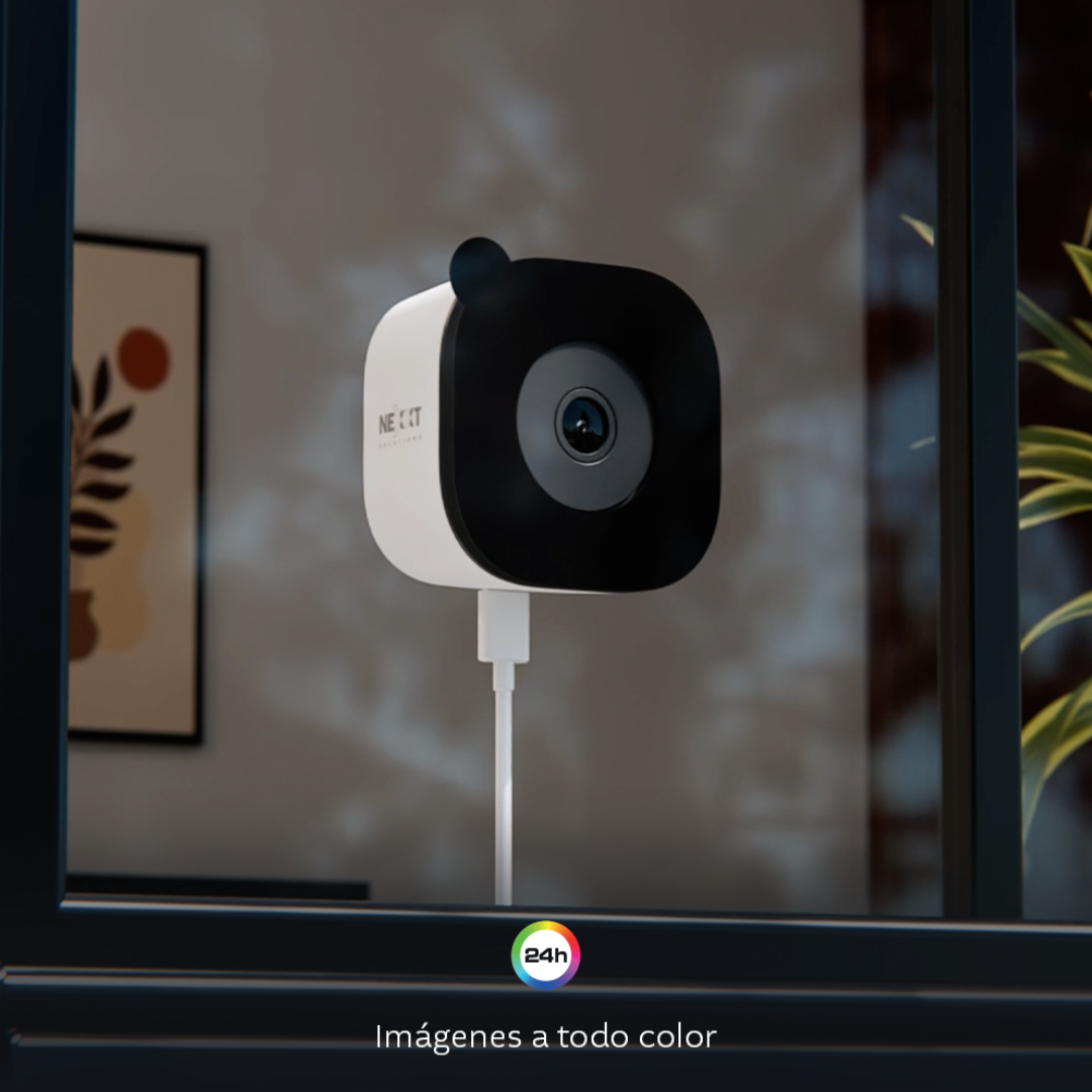 Cámara Inteligente Wi-Fi para Ventana Nexxt Home Full HD NHC-IF25W con Visión Nocturna y Audio Bidireccional