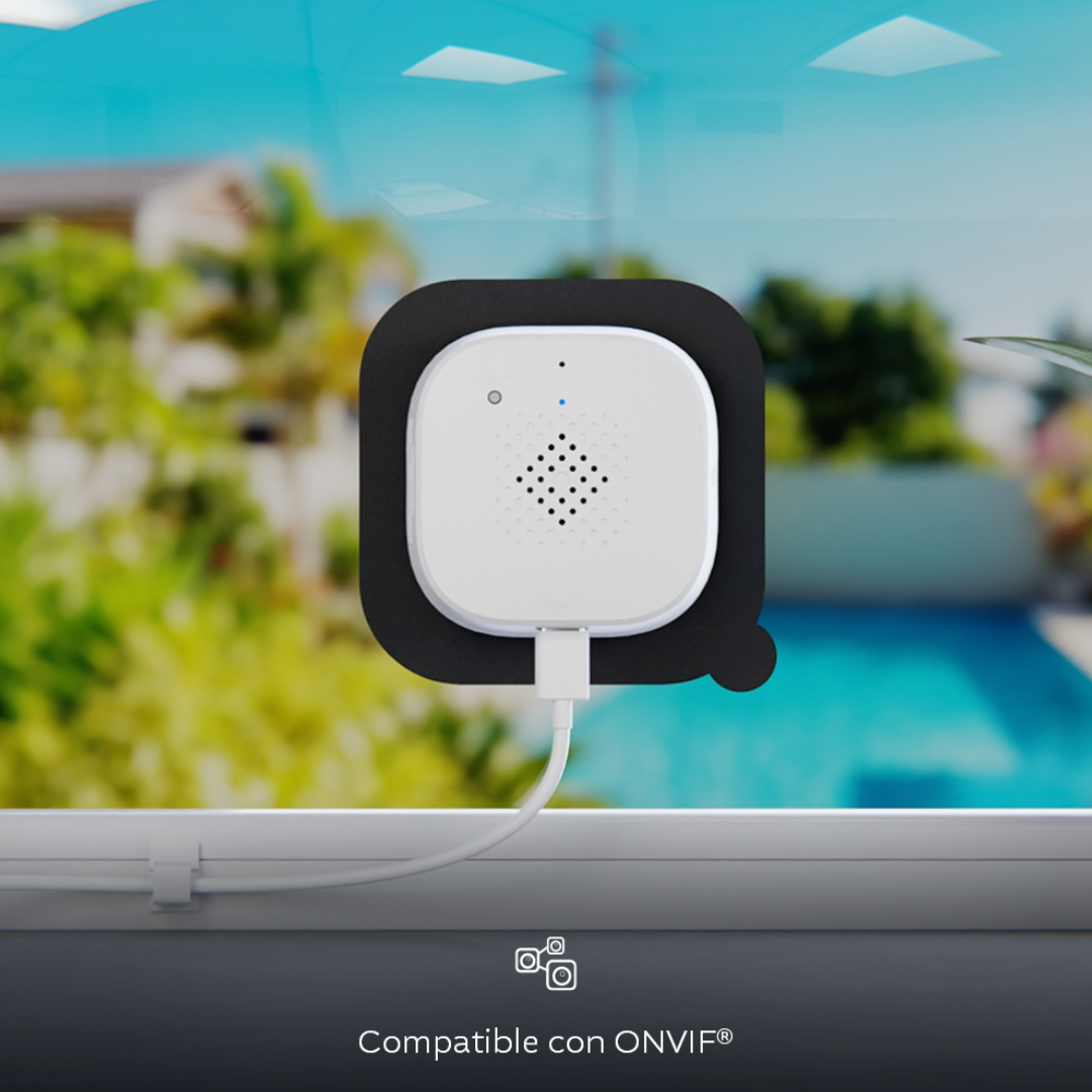Cámara Inteligente Wi-Fi para Ventana Nexxt Home Full HD NHC-IF25W con Visión Nocturna y Audio Bidireccional