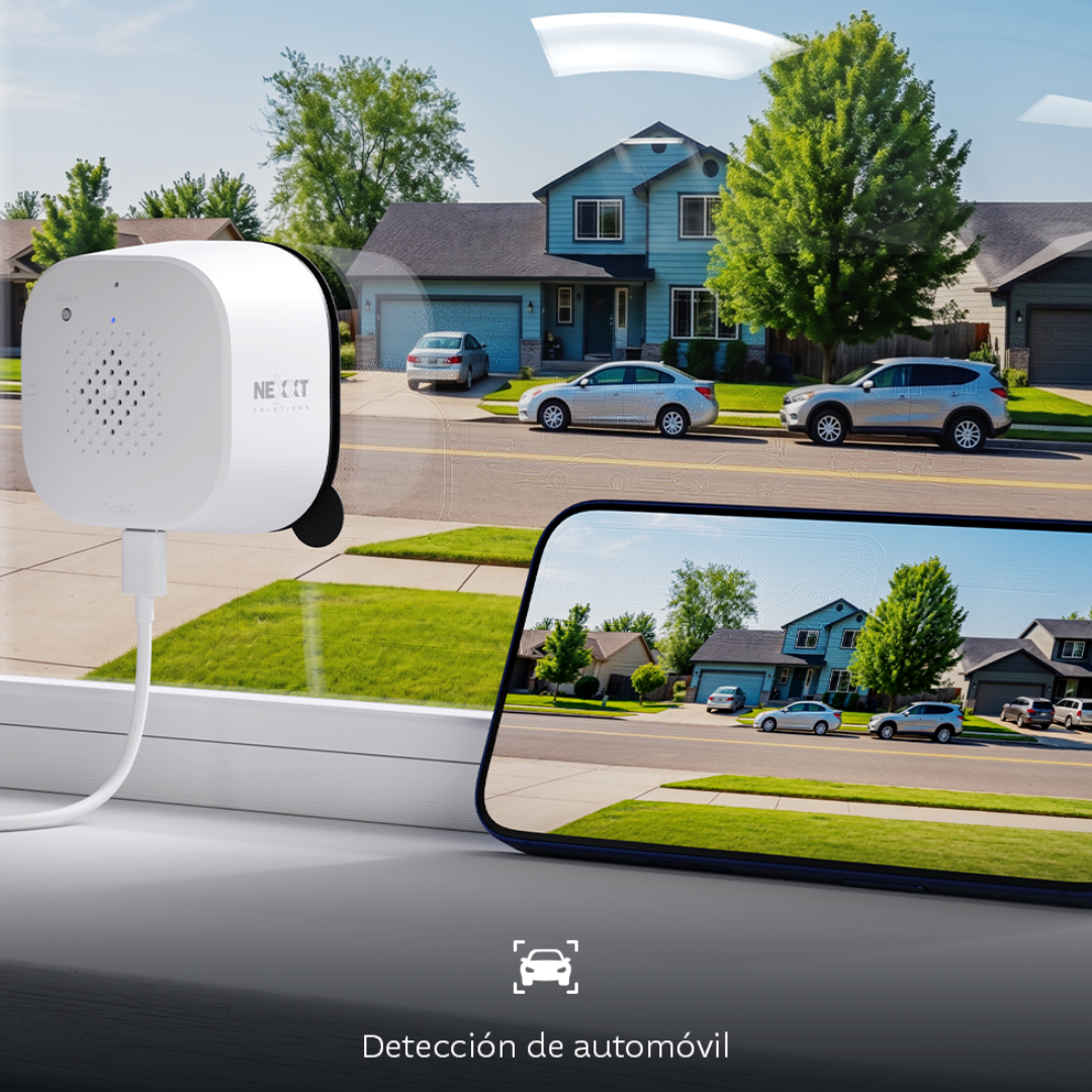 Cámara Inteligente Wi-Fi para Ventana Nexxt Home Full HD NHC-IF25W con Visión Nocturna y Audio Bidireccional