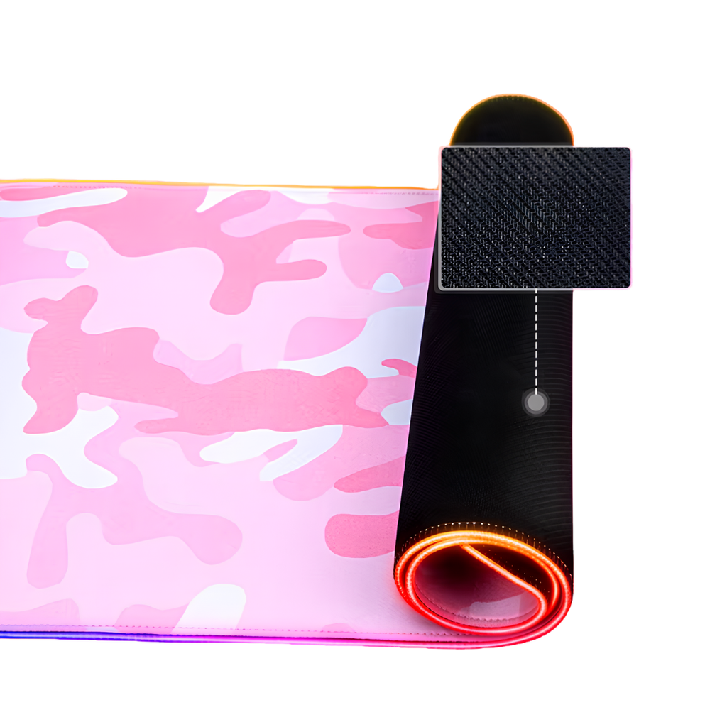 ONIKUMA G5 Mousepad Gaming RGB Rosa 800x300x4mm Antideslizante
